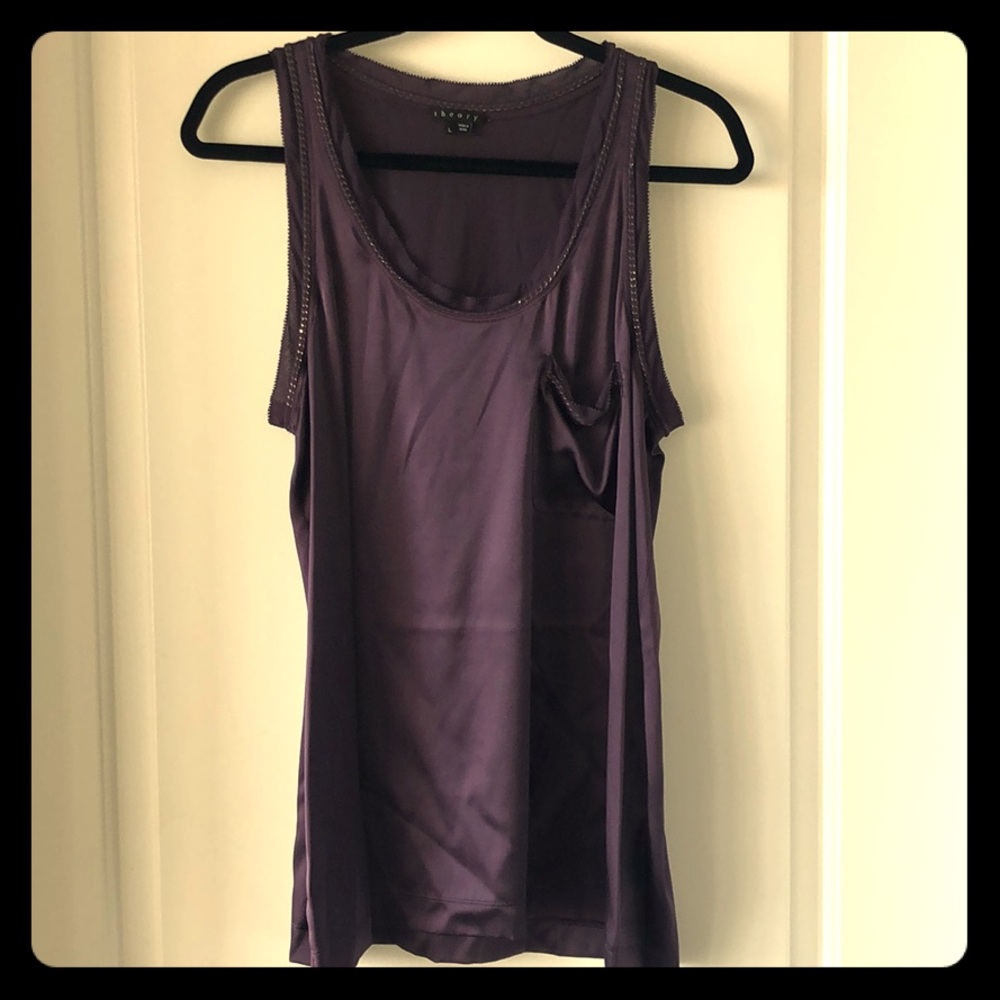 Theory Deep Purple Tank Top